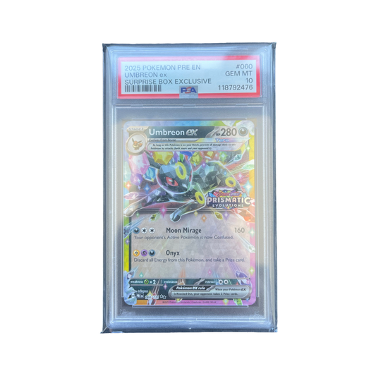 PSA 10 Umbreon 060/131 Prismatic Surprise Box Stamped Promo