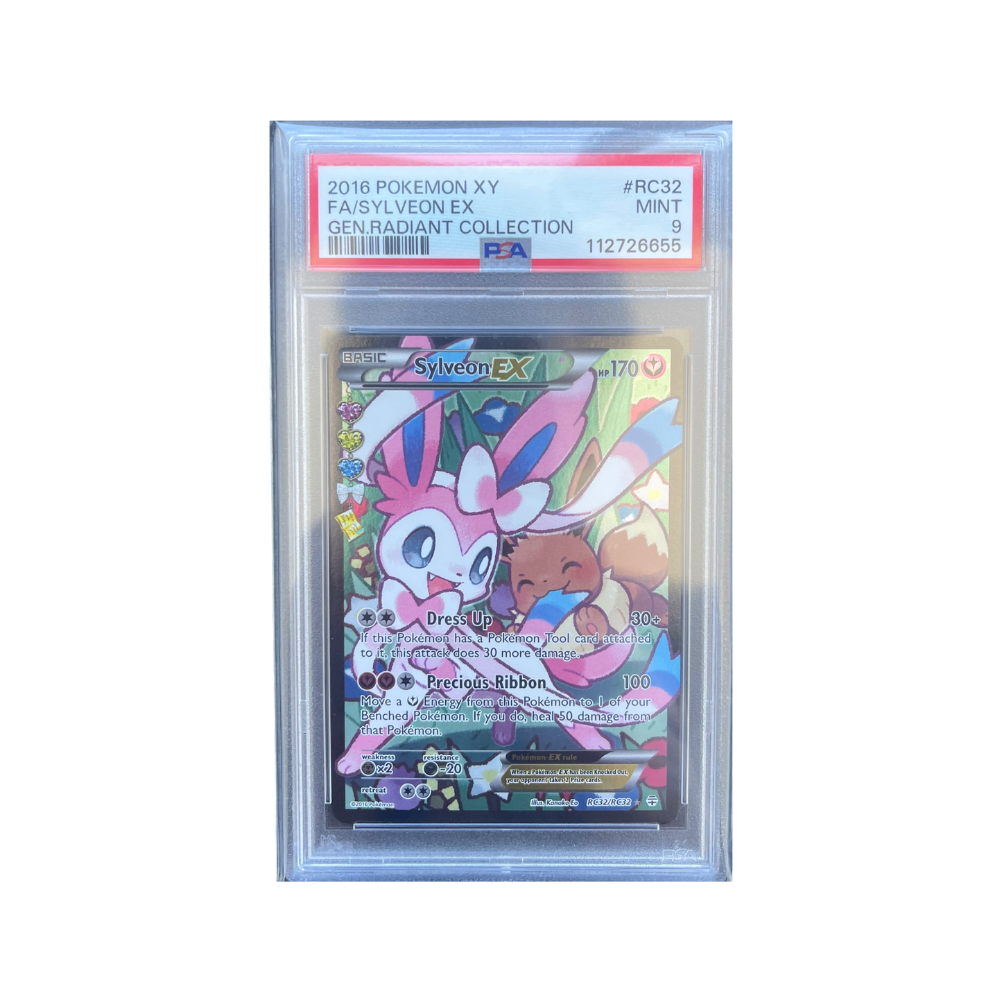 PSA 9 Sylveon RC32/RC32 Radiant Collection